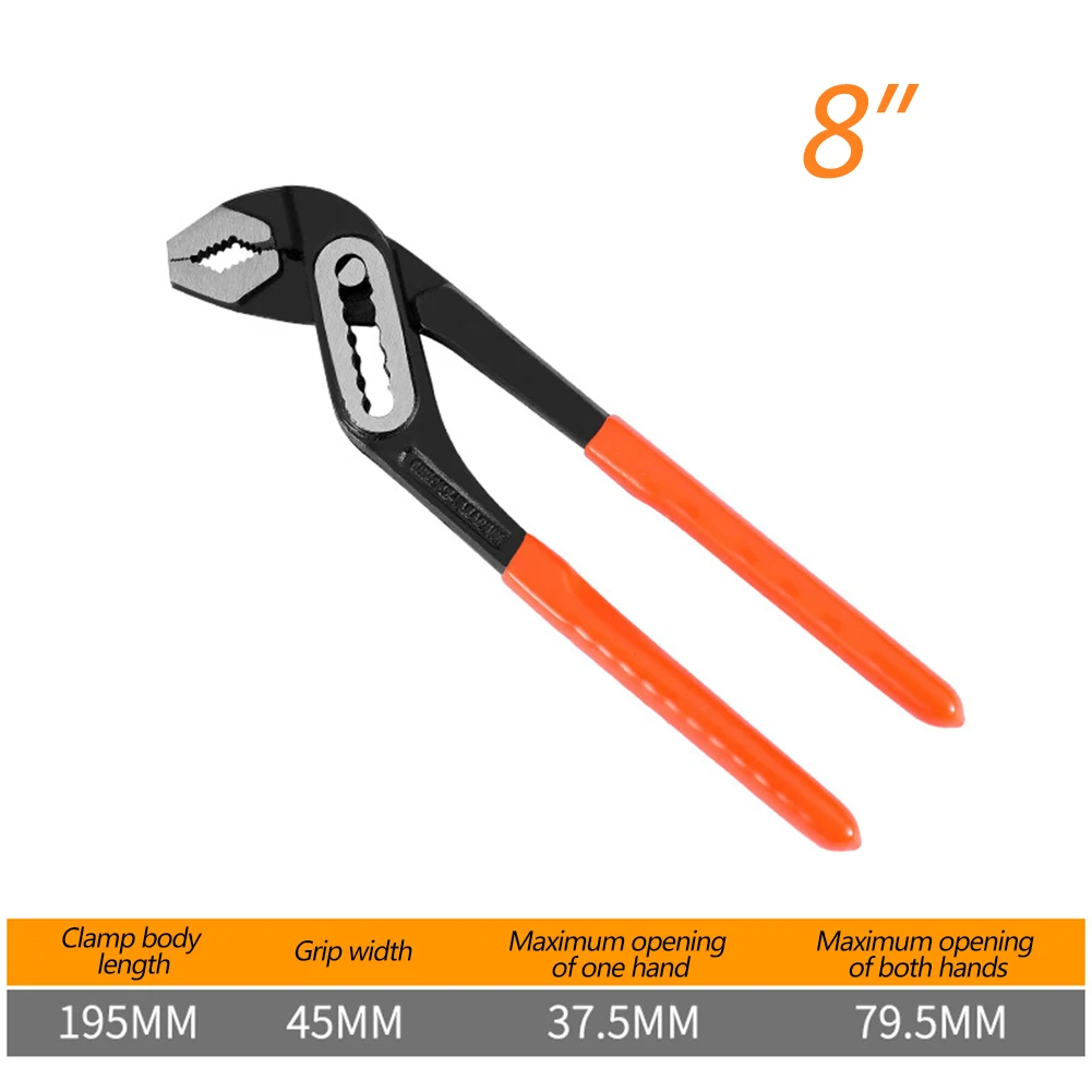 Adjustable clamp head Wrench Chrome vanadium steel 8/10 Close bite Ergonomic design
Adjustable clamp head Wrench Chrome vanadium steel 8/10 Close bite Ergonomic design