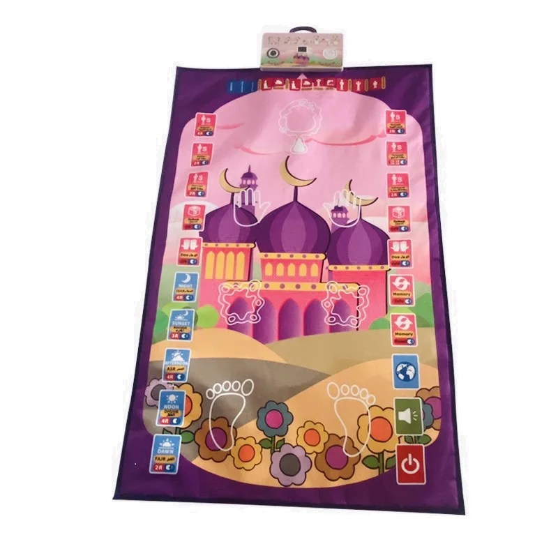 Interactive Educational Islamic Children Prayer Rug Mat Electronic Worship Blanket with Compass Christian Muslim Kids Salah Gift 
Interactive Educational Islamic Children Prayer Rug Mat Electronic Worship Blanket with Compass Christian Muslim Kids Salah Gift