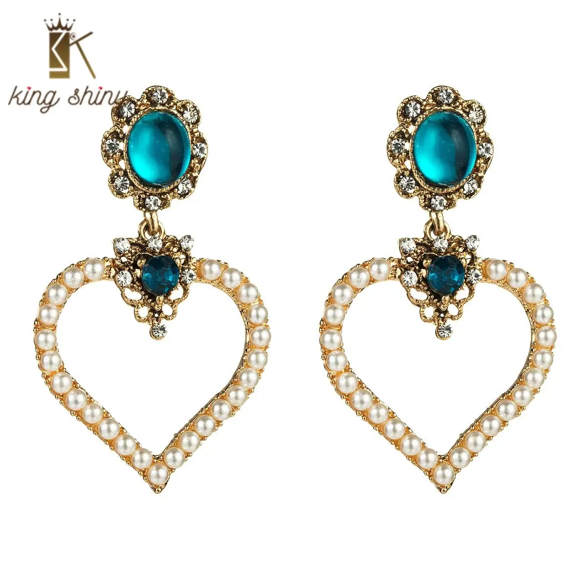 2020 Za New Design Luxury Crystal Pearl Big Heart Statement Dangle Earrings for Woman Palace Style Vintage Bride Wedding Earring
2020 Za New Design Luxury Crystal Pearl Big Heart Statement Dangle Earrings for Woman Palace Style Vintage Bride Wedding Earring