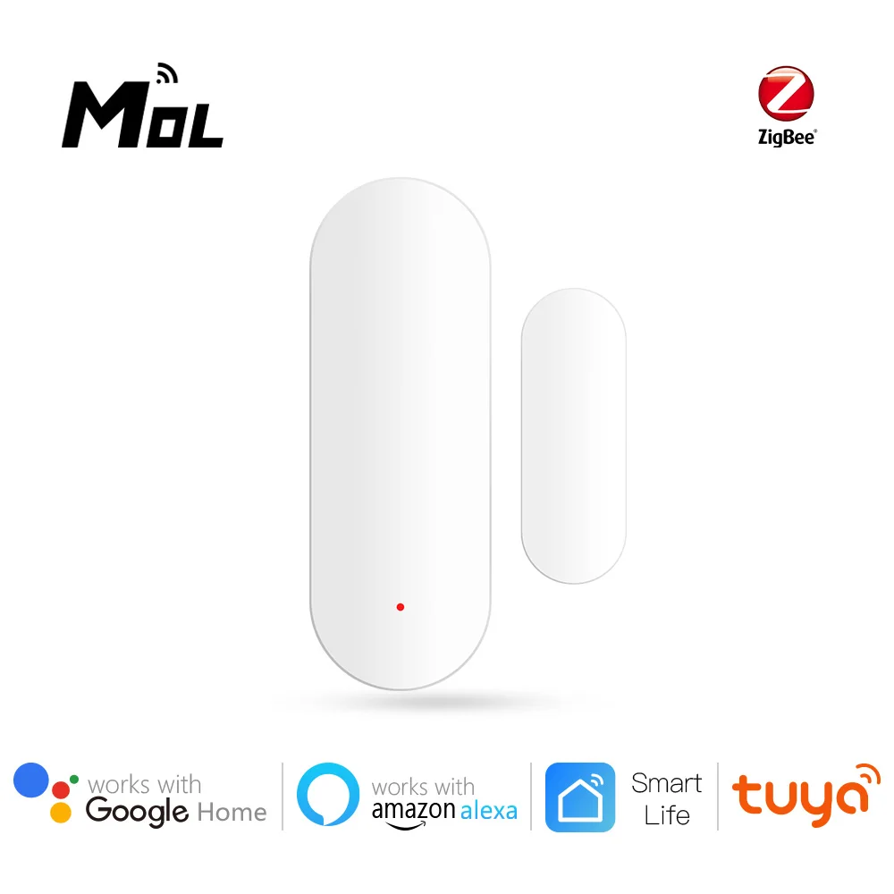 MOL Tuya ZigBee Smart Door Sensor Door Open / Closed Detectors Magnetic Switch Window Sensor Smart Home Security Alarm
MOL Tuya ZigBee Smart Door Sensor Door Open / Closed Detectors Magnetic Switch Window Sensor Smart Home Security Alarm
