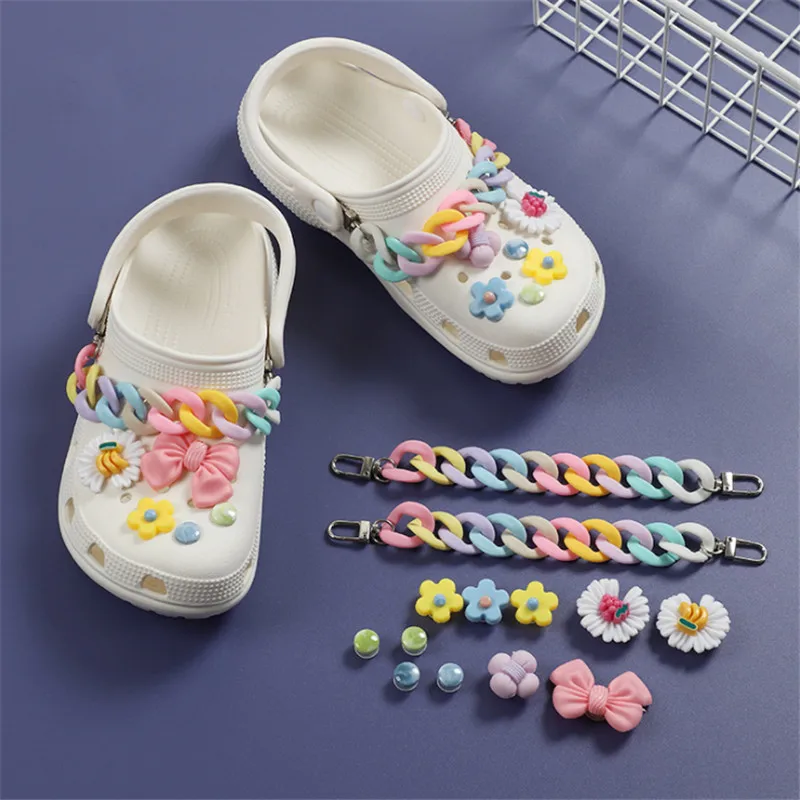 1SET Colorful Resin Flower Shoe Charms Shoe Chain Shoe Decoration For Women Girls Accessories Shoes Buckle Gifts
1SET Colorful Resin Flower Shoe Charms Shoe Chain Shoe Decoration For Women Girls Accessories Shoes Buckle Gifts