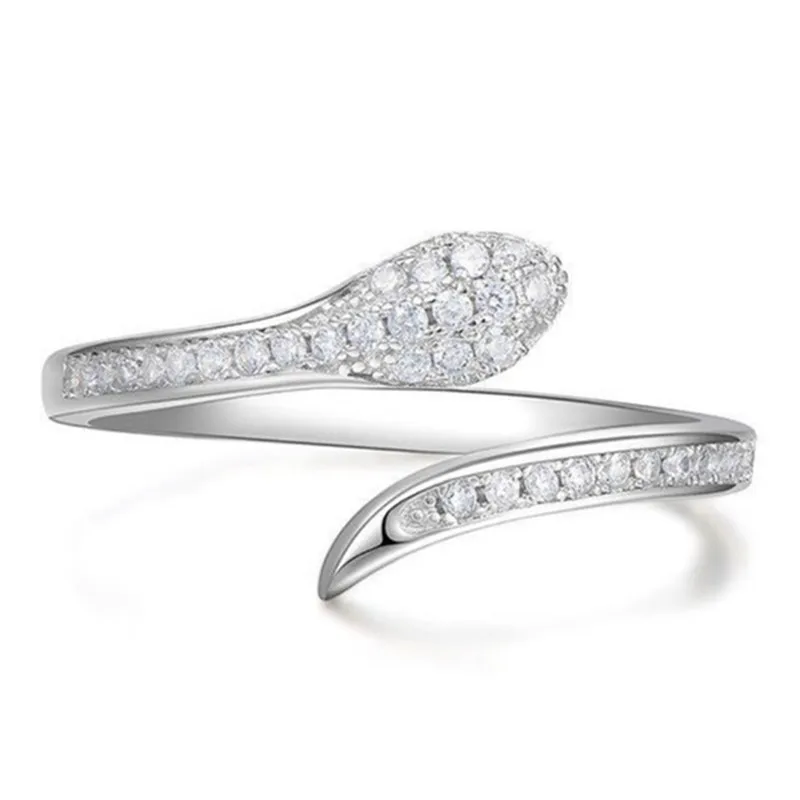 New Ladies Fashion Charm Snake Ring Filled Cubic Zirconia Jewelry Adjustable Ring for Ladies Party Jewelry Anniversary Gift
New Ladies Fashion Charm Snake Ring Filled Cubic Zirconia Jewelry Adjustable Ring for Ladies Party Jewelry Anniversary Gift