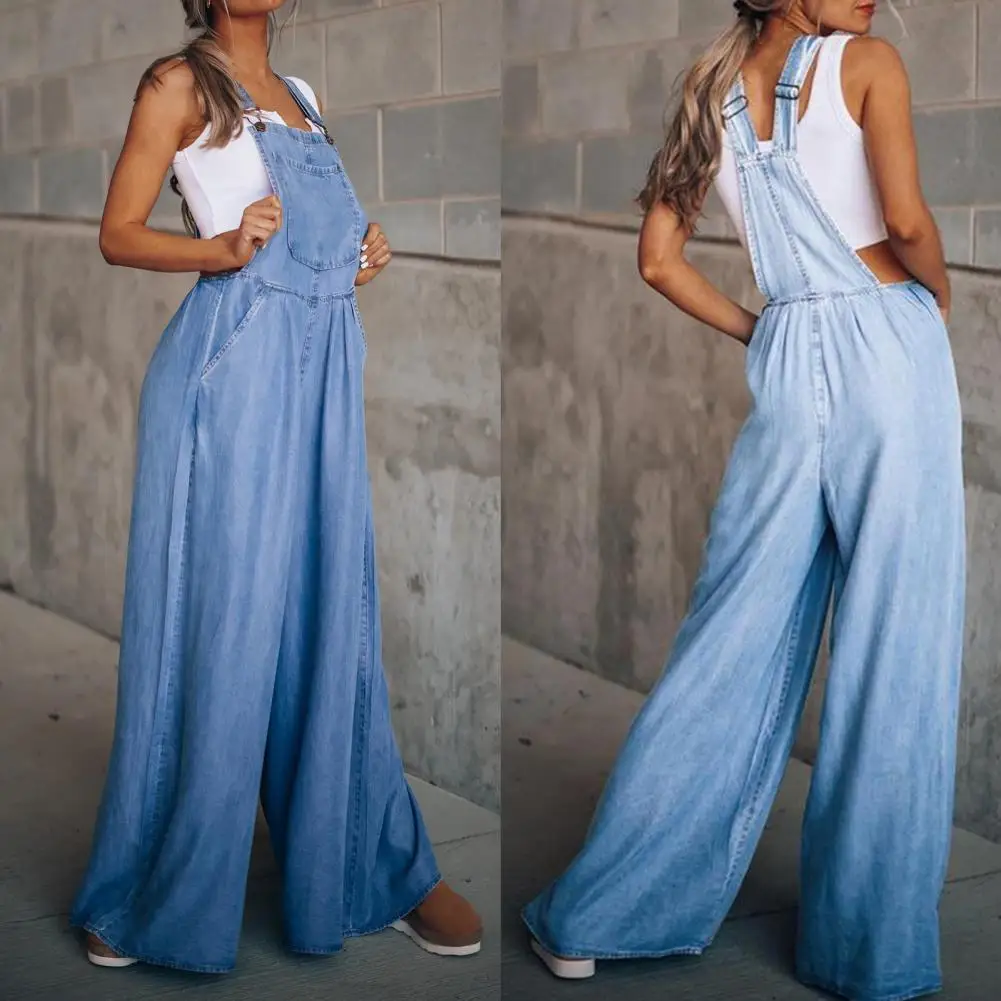 Floor Length Casual Ladies Solid Color Pockets Autumn Jumpsuit 2 Colors Jumpsuit Sleeveless for Outdoor
Floor Length Casual Ladies Solid Color Pockets Autumn Jumpsuit 2 Colors Jumpsuit Sleeveless for Outdoor