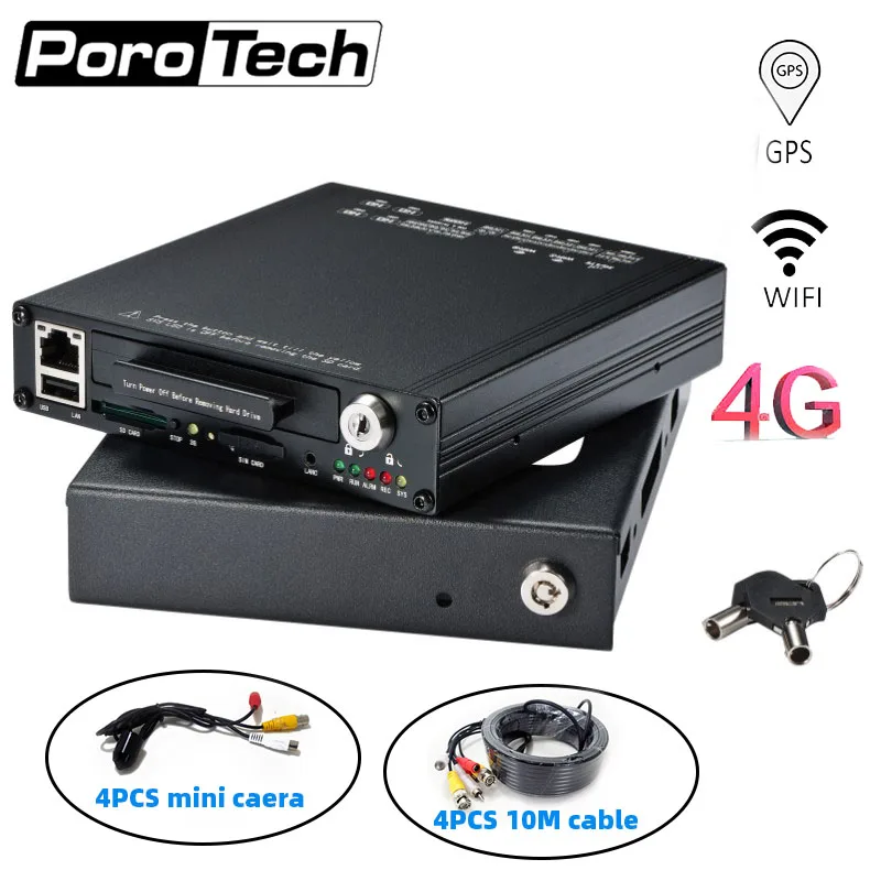 HDVR9804 Car DVR kit system 4CH AHD Mobile DVR with 4 mini cameras support GPS WIFI G-Sensor 4G Car Bus Vehicle DVR
HDVR9804 Car DVR kit system 4CH AHD Mobile DVR with 4 mini cameras support GPS WIFI G-Sensor 4G Car Bus Vehicle DVR