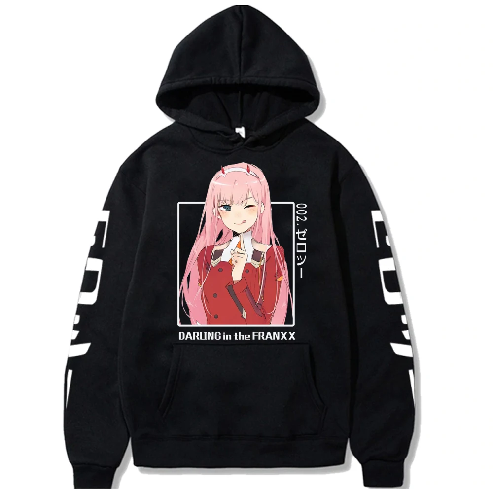DARLING in the FRANXX Anime Hoodies Men Kawaii Zerotwo Graphic Streetwear Harajuku Unisex Hip Hop Sweatshirts Male 
DARLING in the FRANXX Anime Hoodies Men Kawaii Zerotwo Graphic Streetwear Harajuku Unisex Hip Hop Sweatshirts Male