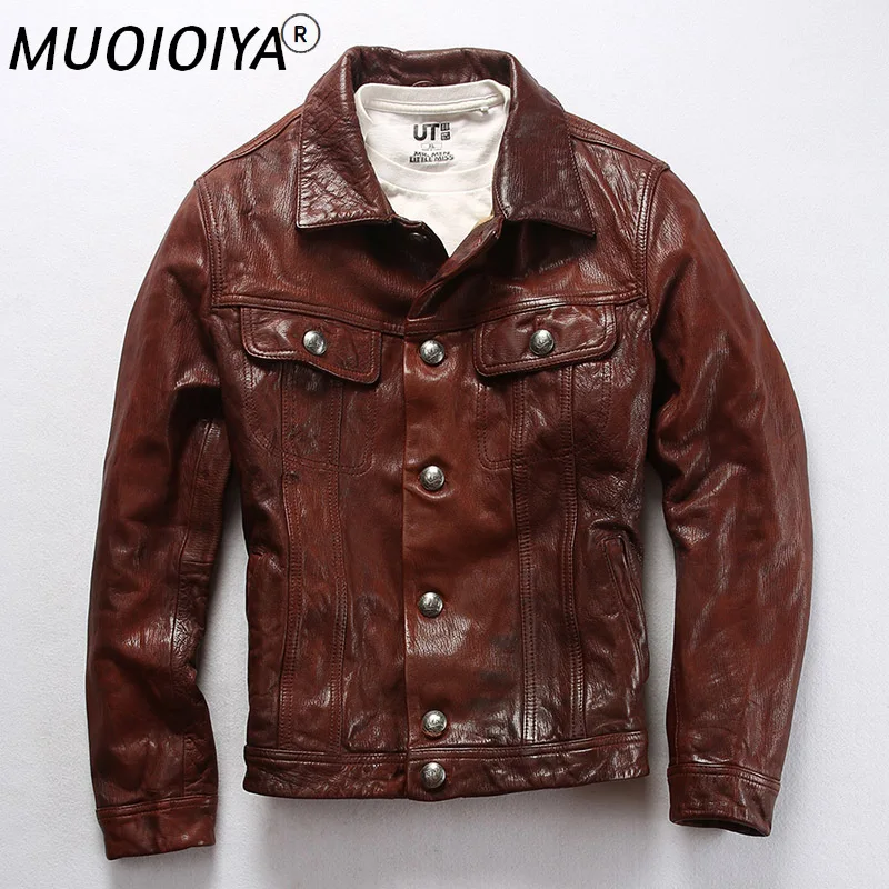 2021 New Men Casual Genuine Leather Jacket Single Breasted Winter Real Thick Sheepskin Leather Coat FREE SHIPPING M-XXXXL
2021 New Men Casual Genuine Leather Jacket Single Breasted Winter Real Thick Sheepskin Leather Coat FREE SHIPPING M-XXXXL