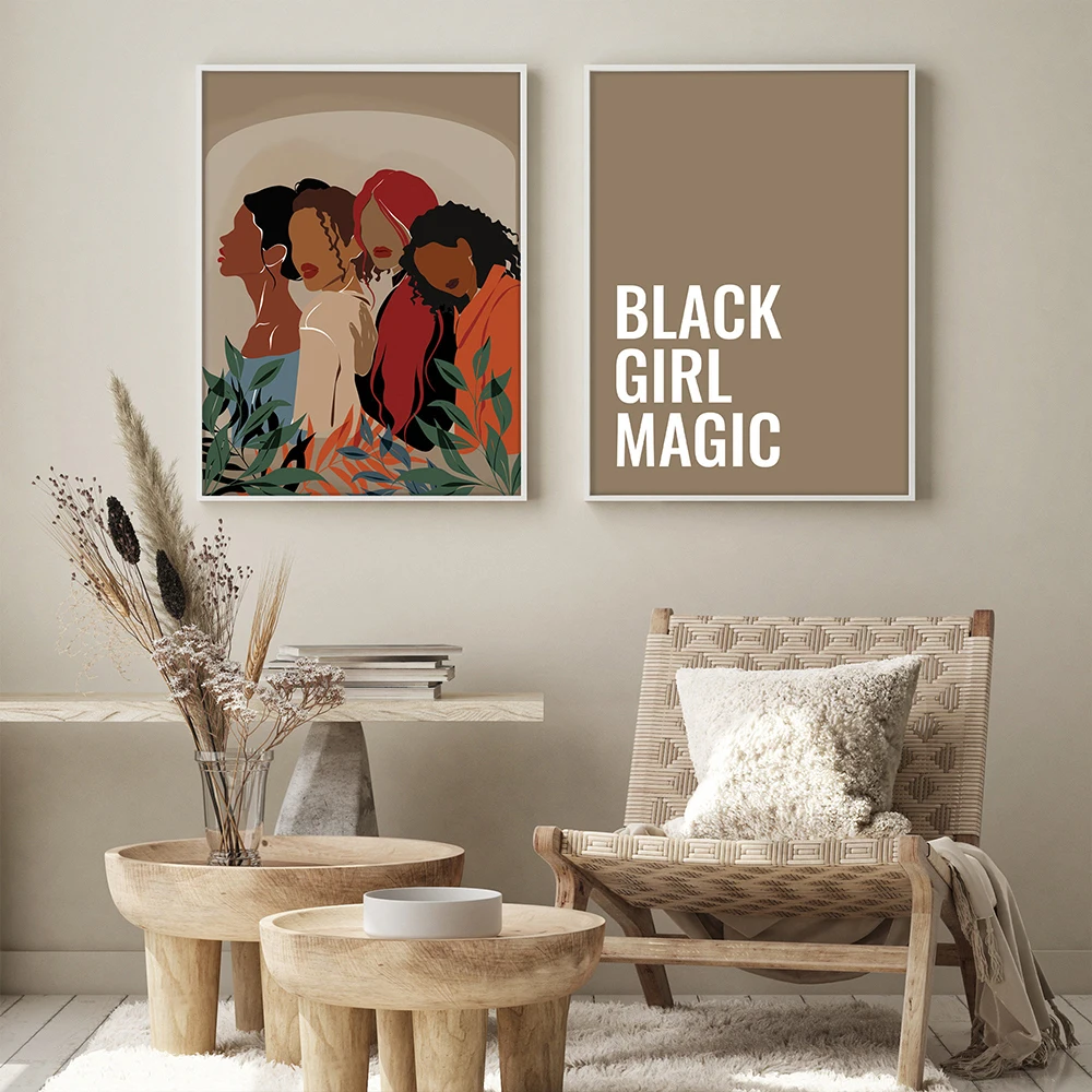 Black Girl Magic Wall Art Poster Fashion Sisters Canvas Painting Nordic Poster Letter Picture For Livingroom Home Decor
Black Girl Magic Wall Art Poster Fashion Sisters Canvas Painting Nordic Poster Letter Picture For Livingroom Home Decor