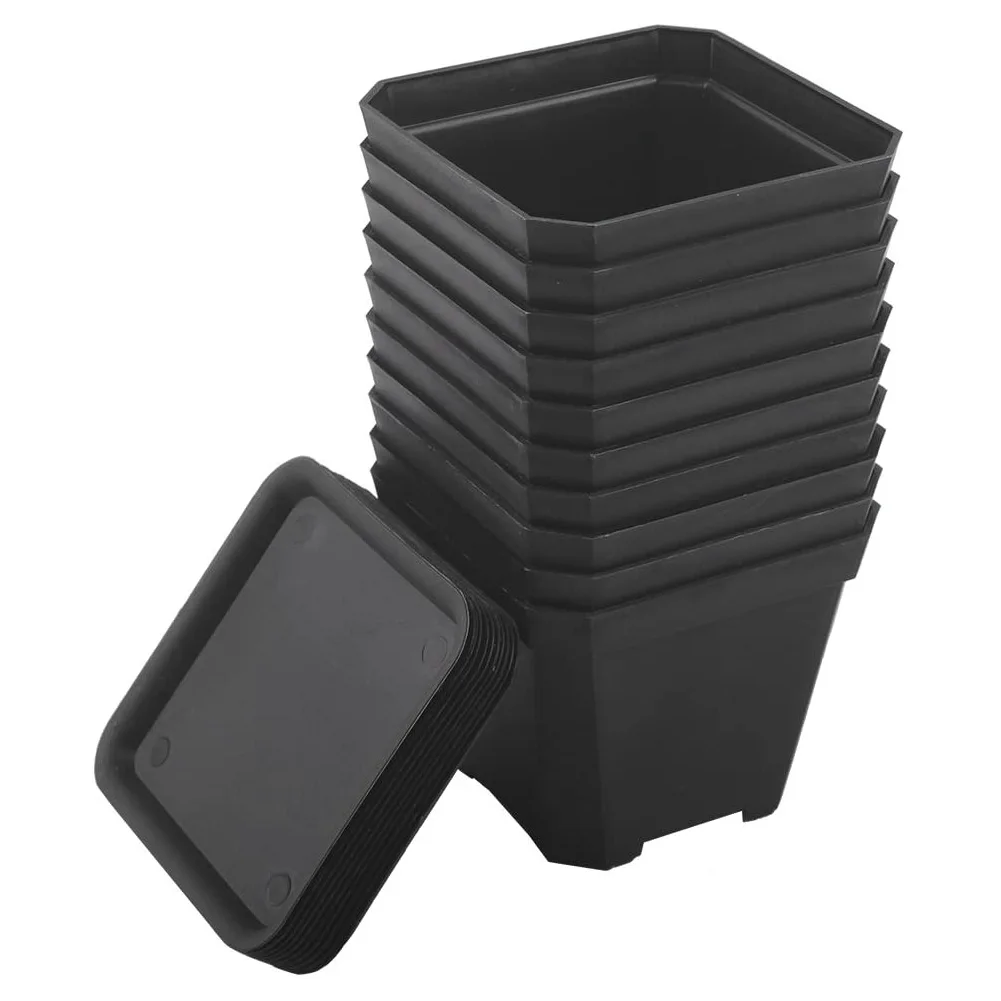 Durable Square Flower Seedling Container Plastic Flower Planting Pots Garden Succulents Flower Planter Black Nursery Pots
Durable Square Flower Seedling Container Plastic Flower Planting Pots Garden Succulents Flower Planter Black Nursery Pots