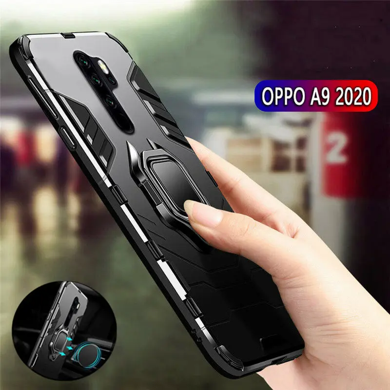 Сверхмощный армированный чехол для OPPO A9 2020 магнитный автомобильный фоточехол A5