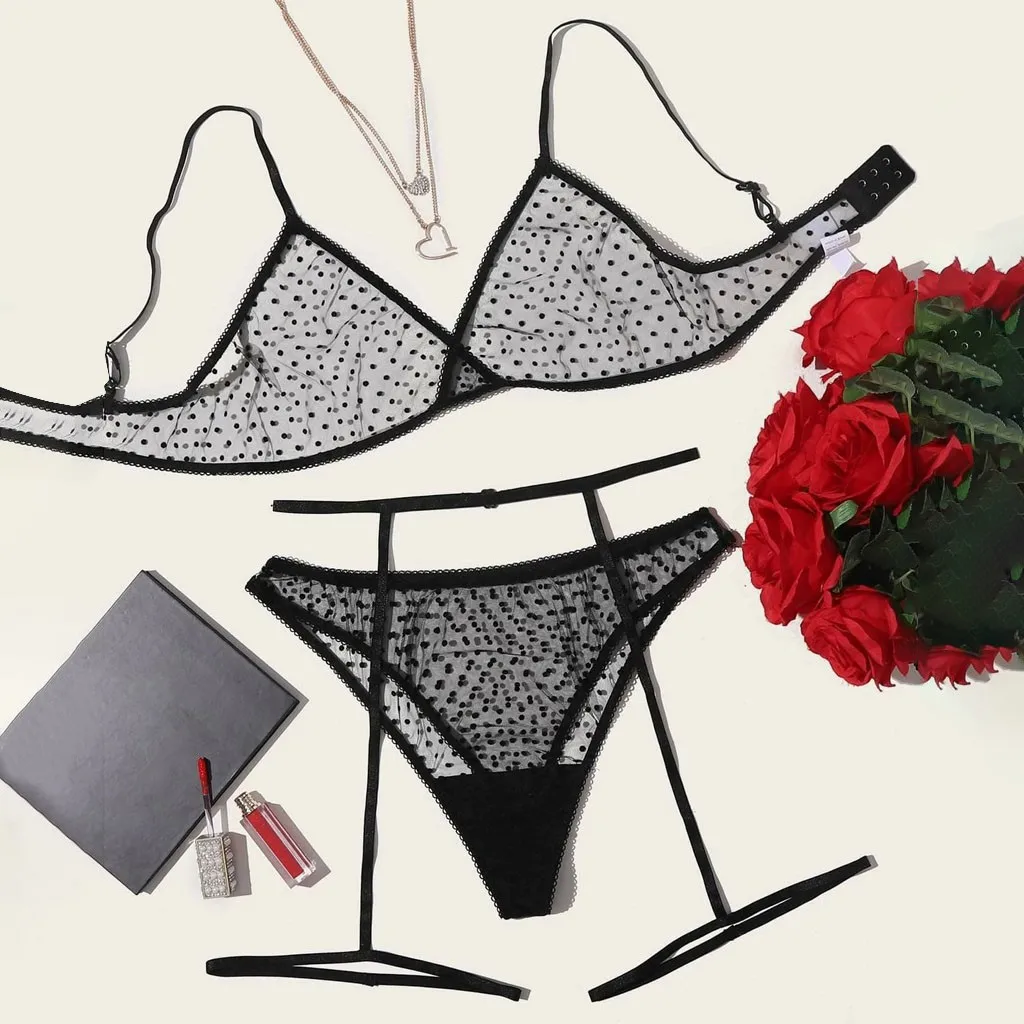 Sexy Lingerie Set Mesh Gauze Women Underwear Set Transparent Wireless Bra Brief And Garter Sensual Lingerie Women Sexy Underwear
Sexy Lingerie Set Mesh Gauze Women Underwear Set Transparent Wireless Bra Brief And Garter Sensual Lingerie Women Sexy Underwear