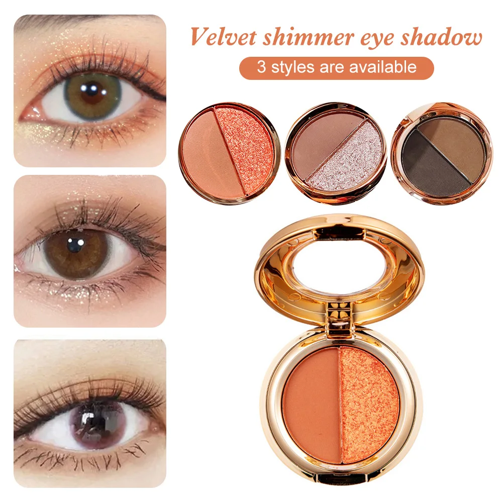 2 Colors Matte Shimmer Eyeshadow Palette Waterproof Lasting Eye Shadow High Gloss Powder Eyeshadow Makeup
2 Colors Matte Shimmer Eyeshadow Palette Waterproof Lasting Eye Shadow High Gloss Powder Eyeshadow Makeup