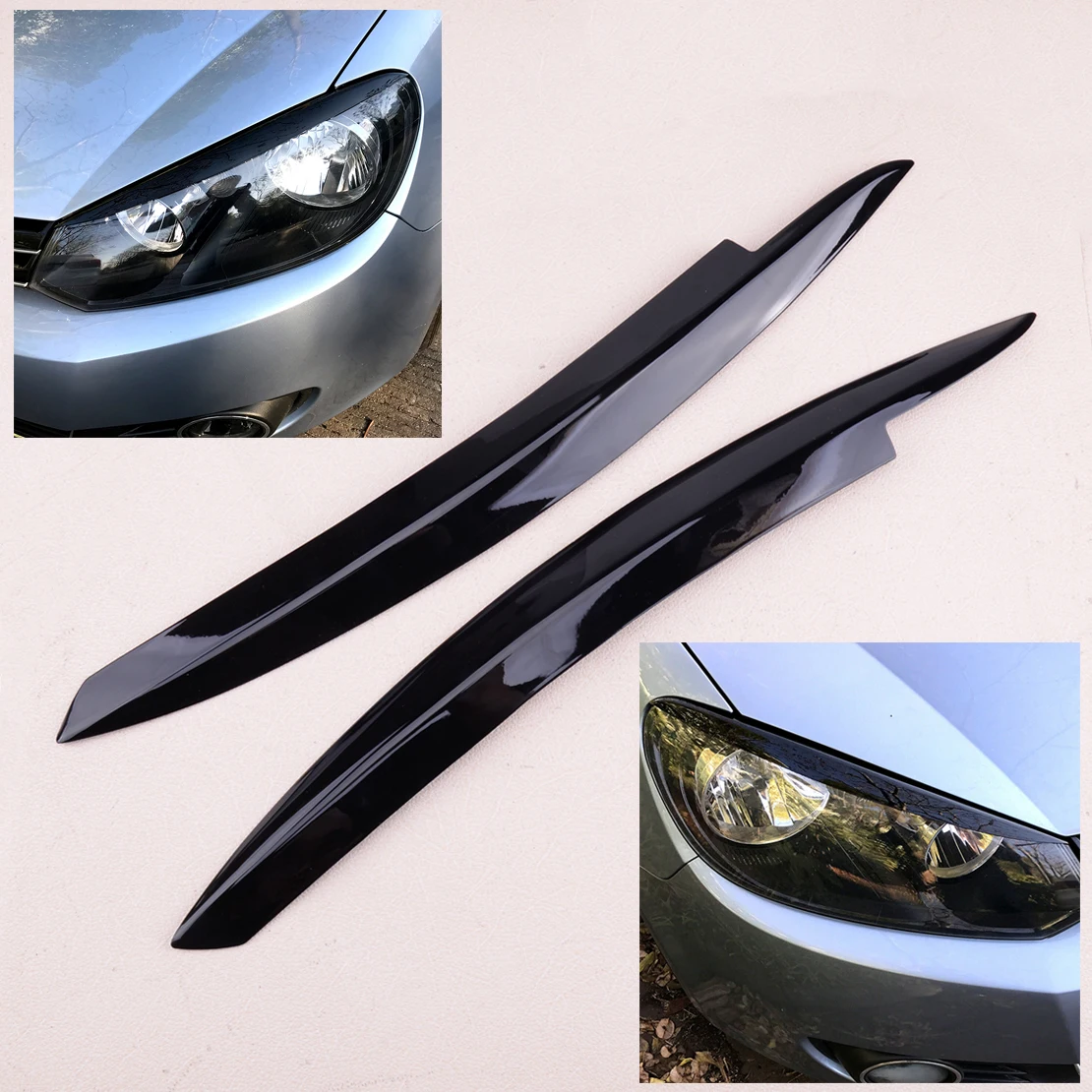 CITALL 2 шт. черная Автомобильная передняя фара для век Накладка для бровей подходит для VW Golf VI MK6 2008 2009 2010 2011 2012 2013
CITALL 2 шт. черная Автомобильная передняя фара для век Накладка для бровей подходит для VW Golf VI MK6 2008 2009 2010 2011 2012 2013