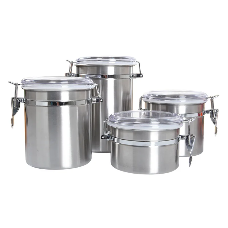 Stainless Steel Sealed Canister Jar Food Sample Jar Home Kitchen Coffee Sugar Tea Storage Bottles Lunch Bowl WY72002
Stainless Steel Sealed Canister Jar Food Sample Jar Home Kitchen Coffee Sugar Tea Storage Bottles Lunch Bowl WY72002