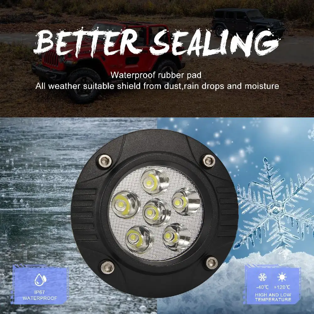 2pcs Aluminum Flush Mount Led Pods Light 60W Off Road Spot Flood Combo Led Recessed Driving Pods for Ute Bumper Reverse Lamps
2pcs Aluminum Flush Mount Led Pods Light 60W Off Road Spot Flood Combo Led Recessed Driving Pods for Ute Bumper Reverse Lamps