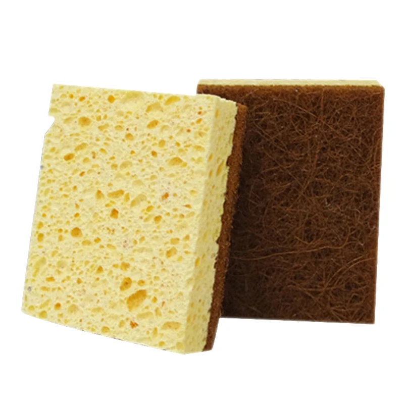 55Pack Natural Based Scrub Sponge Pad Palm Fiber Dishwashing Kitchen Scrubber Non Scratch Compostable 2-Sided Sponges
55Pack Natural Based Scrub Sponge Pad Palm Fiber Dishwashing Kitchen Scrubber Non Scratch Compostable 2-Sided Sponges