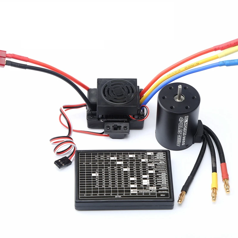 3650 4300KV бесщеточный двигатель и 60A ESC & программирующая карточка Combo для 1:8/ 1:10 радиоуправляемых автомобилей/лодок
3650 4300KV бесщеточный двигатель и 60A ESC & программирующая карточка Combo для 1:8/ 1:10 радиоуправляемых автомобилей/лодок