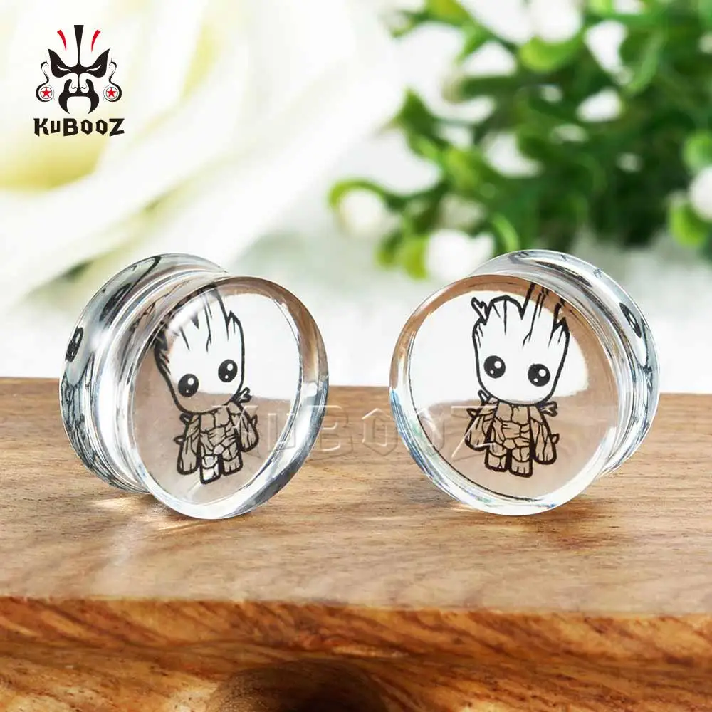 Kubooz New Simple Transparent Acrylic Comic Logo Cute Fashion Ear Piercing Tunnels Earrings Stretchers Body Gift 2PCS
Kubooz New Simple Transparent Acrylic Comic Logo Cute Fashion Ear Piercing Tunnels Earrings Stretchers Body Gift 2PCS