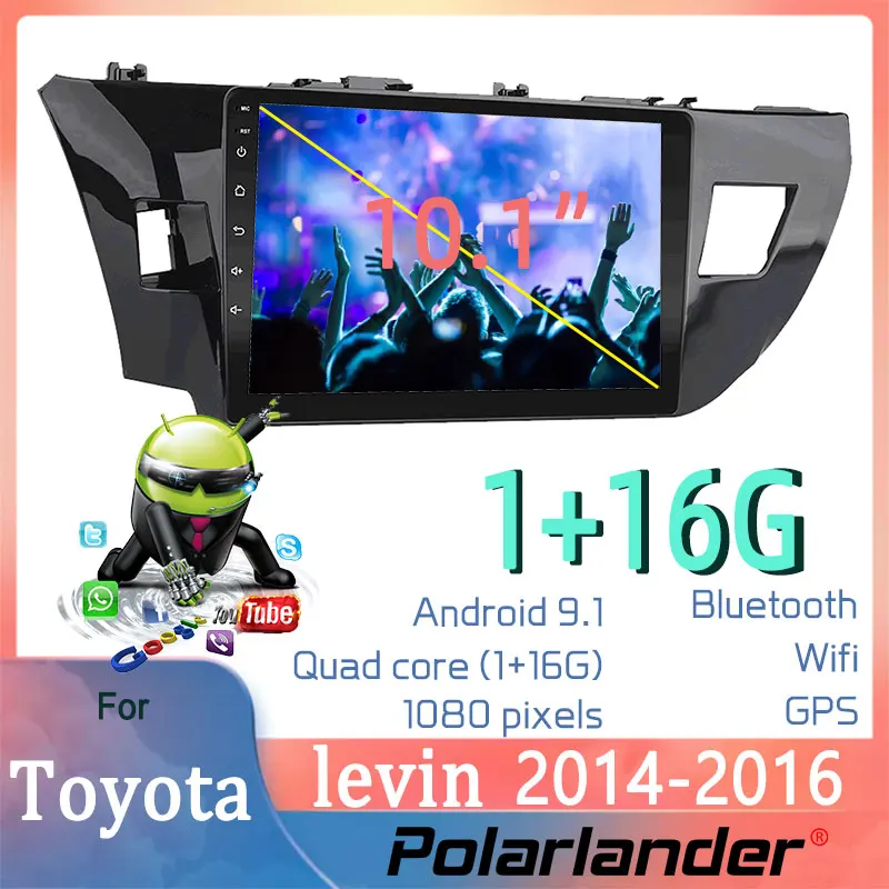 Автомагнитола 2 Din, GPS-навигация Mirror Link, 1 Гб + 16 ГБ, Android 9,1, Bluetooth, сенсорный экран 10,1 дюйма, Wi-Fi, для Toyota LEVIN 2014-2016
Автомагнитола 2 Din, GPS-навигация Mirror Link, 1 Гб + 16 ГБ, Android 9,1, Bluetooth, сенсорный экран 10,1 дюйма, Wi-Fi, для Toyota LEVIN 2014-2016