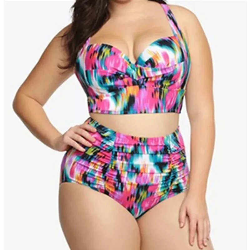 New Sexy Women's Swimwear Beachwear Multicolor Print Raise Up Bikini Bra High-end Split Large Size Biquini Swimsuit Swimsuit
New Sexy Women's Swimwear Beachwear Multicolor Print Raise Up Bikini Bra High-end Split Large Size Biquini Swimsuit Swimsuit