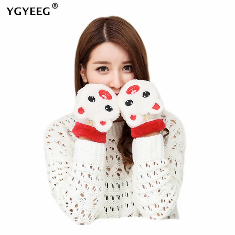 YGYEEG Faux Fur Mittens Gloves Women Fashion Winter Thick Warm Full Finger Mittens Female Stretch Wool Flip Cartoon Cute Gloves
YGYEEG Faux Fur Mittens Gloves Women Fashion Winter Thick Warm Full Finger Mittens Female Stretch Wool Flip Cartoon Cute Gloves