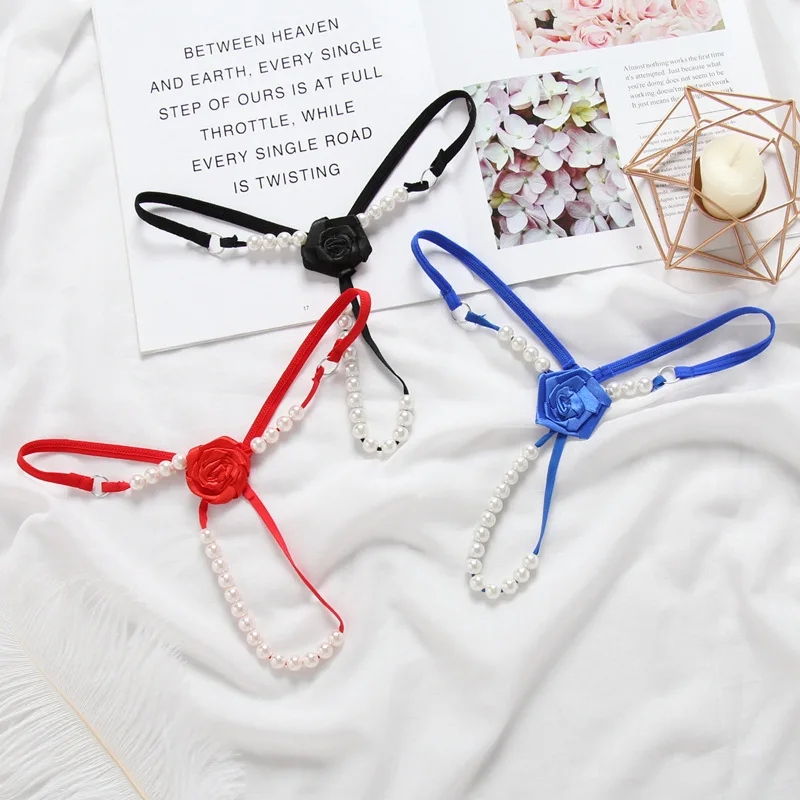 New Arrival Sexy Exotic Underwear Rose Flower Lady Pearl Thongs Low Waist Transparent Seductive Lovers Thong Panties
New Arrival Sexy Exotic Underwear Rose Flower Lady Pearl Thongs Low Waist Transparent Seductive Lovers Thong Panties