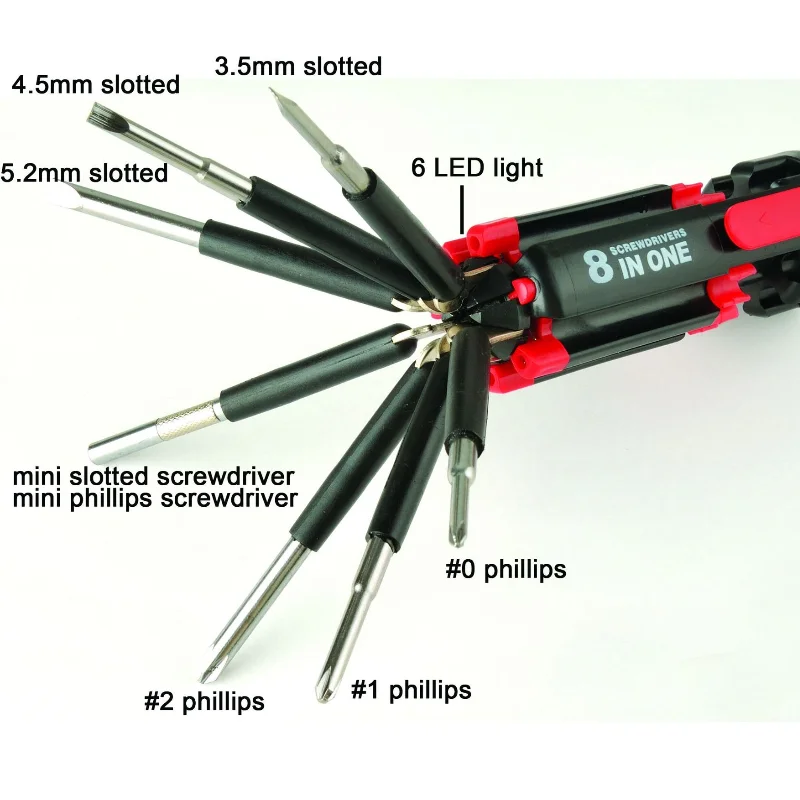 Eight-in-one Screwdriver Combination Hand Tool Screwdriver Household Emergency Screwdriver Multi-purpose Tool QC-178
Eight-in-one Screwdriver Combination Hand Tool Screwdriver Household Emergency Screwdriver Multi-purpose Tool QC-178