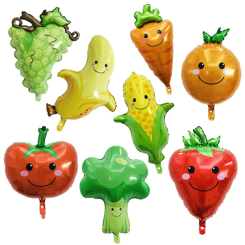 1pc Fruit Vegetables Foil Balloon Banana corn tomato Aluminum Globes Home Decoration Baby Shower Child Birthday Party Supplies
1pc Fruit Vegetables Foil Balloon Banana corn tomato Aluminum Globes Home Decoration Baby Shower Child Birthday Party Supplies