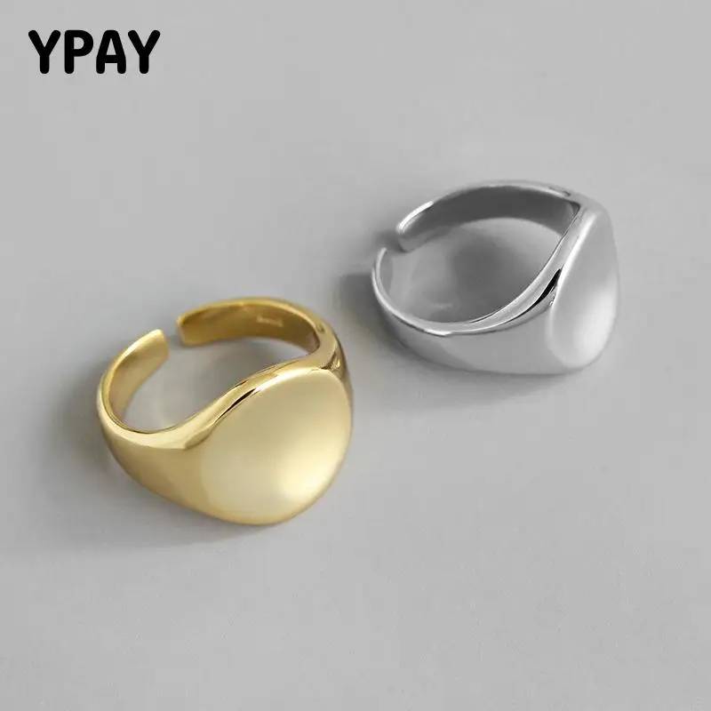 YPAY Authentic 925 Sterling Silver Open Rings for Women Men Korea INS Smooth Geometric Round Rock Punk Ring Cool Jewelry YMR874
YPAY Authentic 925 Sterling Silver Open Rings for Women Men Korea INS Smooth Geometric Round Rock Punk Ring Cool Jewelry YMR874