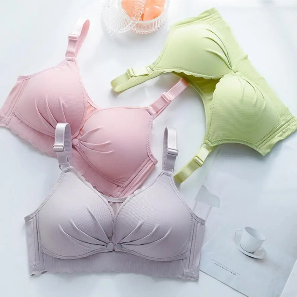 Nursing Bra Solid Color Front Closure Bralette Women Wireless Maternity Brassiere for Breastfeeding
Nursing Bra Solid Color Front Closure Bralette Women Wireless Maternity Brassiere for Breastfeeding
