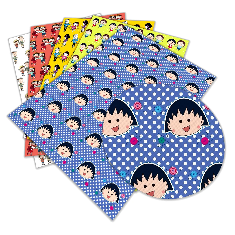 Kawaii Cartoon Chibi Maruko-chan Printed Faux Leather Sheets Synthetic Fabric for DIY Hair Bows Earrings Craft 22*30cm
Kawaii Cartoon Chibi Maruko-chan Printed Faux Leather Sheets Synthetic Fabric for DIY Hair Bows Earrings Craft 22*30cm