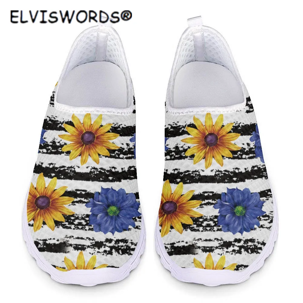 ELVISWORDS Sunflower Pattern Design Mesh Sneakers Shoe Woman Autumn Comfortable Flats Fashion Brand Design zapatos De Mujer
ELVISWORDS Sunflower Pattern Design Mesh Sneakers Shoe Woman Autumn Comfortable Flats Fashion Brand Design zapatos De Mujer