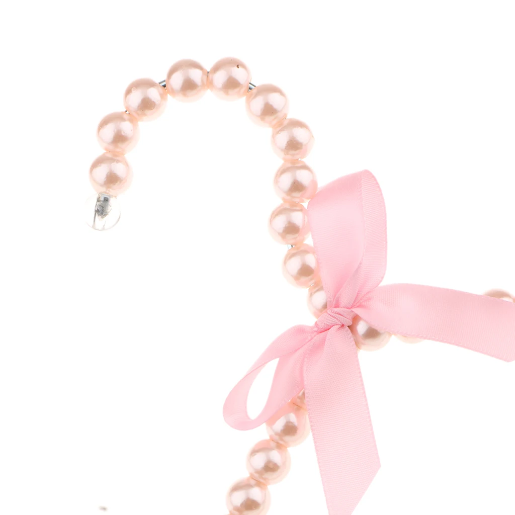 Plastic Pearl Beaded Clothes Hangers with Ribbon Bowknot Pink Garment Hanger for Clothes Cat Bag Coat Home Bedroom Use
Plastic Pearl Beaded Clothes Hangers with Ribbon Bowknot Pink Garment Hanger for Clothes Cat Bag Coat Home Bedroom Use