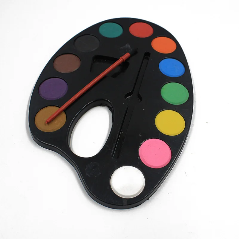 Solid watercolor pigment student painting powder cake portable sketch pigment small horseshoe powder cake pigment
Solid watercolor pigment student painting powder cake portable sketch pigment small horseshoe powder cake pigment