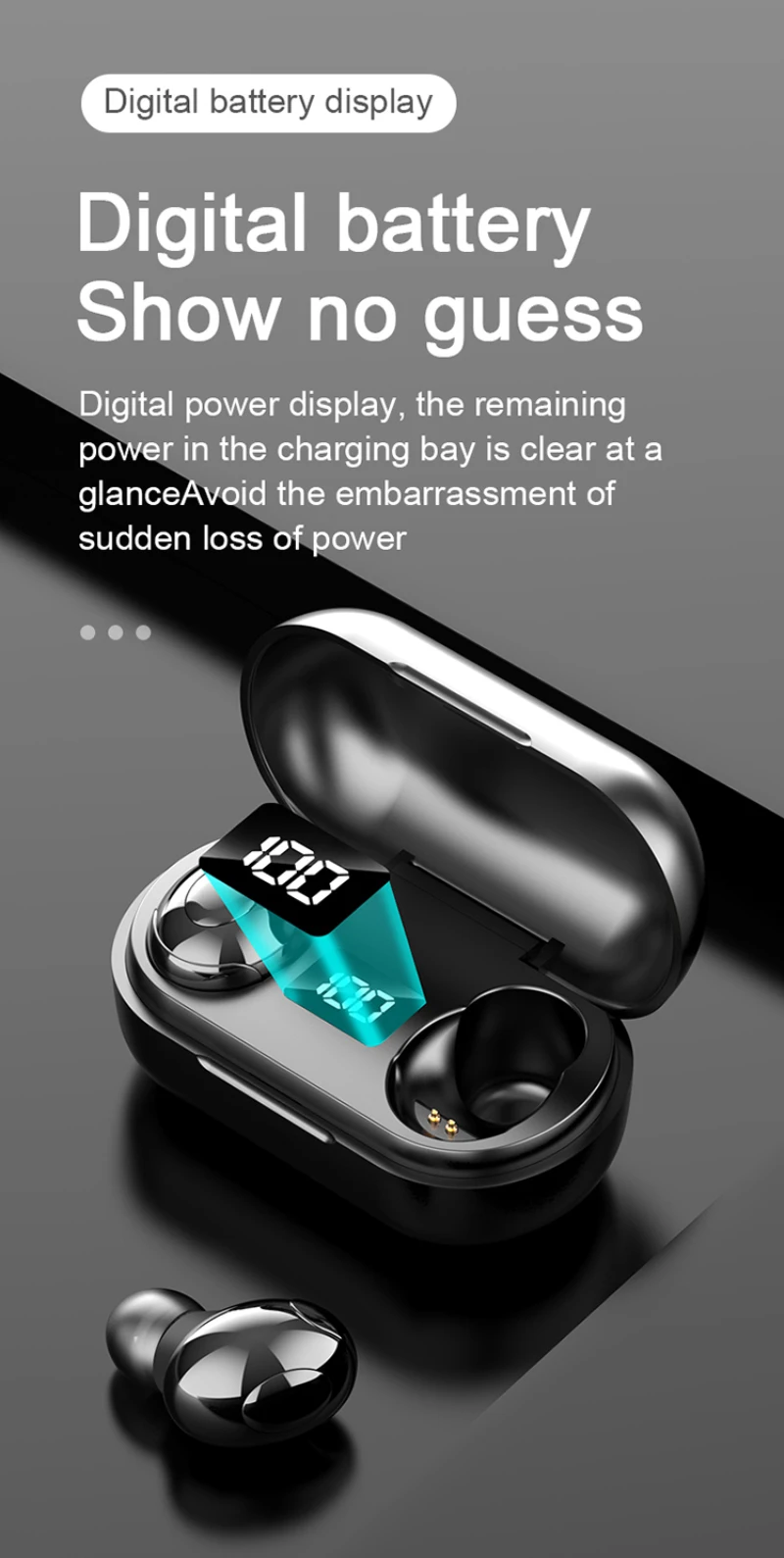 New TWS 5.0 Digital Display Bluetooth Earphone Stereo Touch Wireless Sports Earphone Wireless Bluetooth Earphone Dropshipping
New TWS 5.0 Digital Display Bluetooth Earphone Stereo Touch Wireless Sports Earphone Wireless Bluetooth Earphone Dropshipping