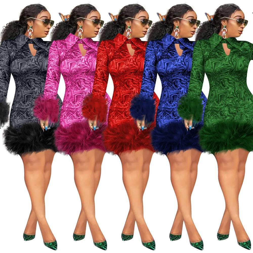 Cheongsam Style Plus Size Knee-length Dress Feather Stitching Chinese Stand-up Collar Tight Sexy Party Dress Dance Mini Dress
Cheongsam Style Plus Size Knee-length Dress Feather Stitching Chinese Stand-up Collar Tight Sexy Party Dress Dance Mini Dress