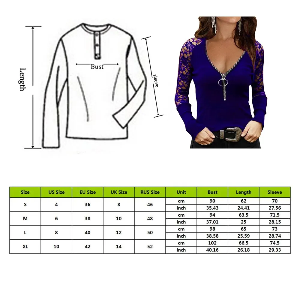Casual Women T-Shirt Long Sleeve Fashion Sexy Lace Zipper Pullover Tops Solid Lace Tshirt Top Ladies Clothing Autumn Spring 2021
Casual Women T-Shirt Long Sleeve Fashion Sexy Lace Zipper Pullover Tops Solid Lace Tshirt Top Ladies Clothing Autumn Spring 2021