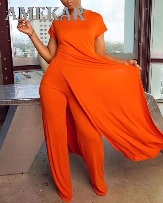 Women Chic Two Piece Suits Solid Casual Short Sleeve Shirt and Wide Leg Pants Set
Women Chic Two Piece Suits Solid Casual Short Sleeve Shirt and Wide Leg Pants Set