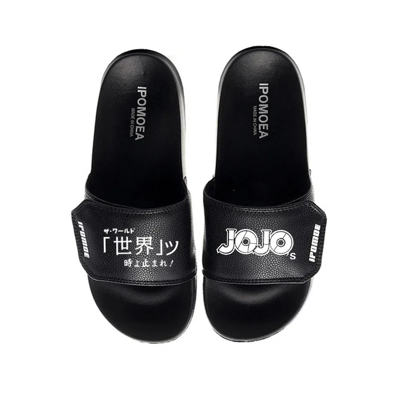 Japanese Cartoon JoJo's Bizarre Adventure Anime Print Summer Slippers Women's Men's Slippers Buckle Lovers' Non Slip Soft Bottom 
Japanese Cartoon JoJo's Bizarre Adventure Anime Print Summer Slippers Women's Men's Slippers Buckle Lovers' Non Slip Soft Bottom