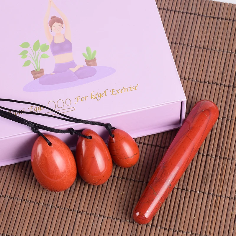 Подарочная коробка Red Jasper Egg йони палочка набор из натуральных кристаллов для