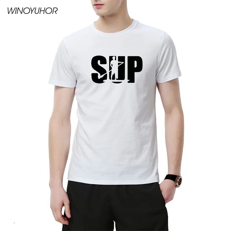 Новинка 2021 летняя мужская футболка футболки с подставкой для SUP серфинга