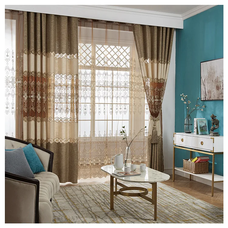 Modern Minimalist for Living Room Bedroom Linen Fabric Stitching Embroidered Blackout Curtains Finished Product Customization
Modern Minimalist for Living Room Bedroom Linen Fabric Stitching Embroidered Blackout Curtains Finished Product Customization