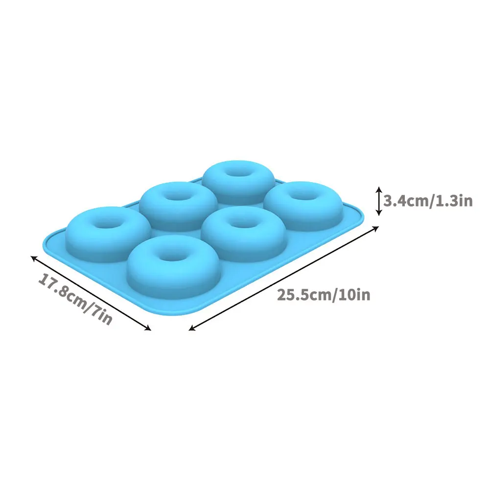 6PCS Silicone Donut Molds Non-Stick Heat-Resistant Reusable Folded Cake Baking Pan DIY Craft Colorful Cooking Mould Tray Tool
6PCS Silicone Donut Molds Non-Stick Heat-Resistant Reusable Folded Cake Baking Pan DIY Craft Colorful Cooking Mould Tray Tool