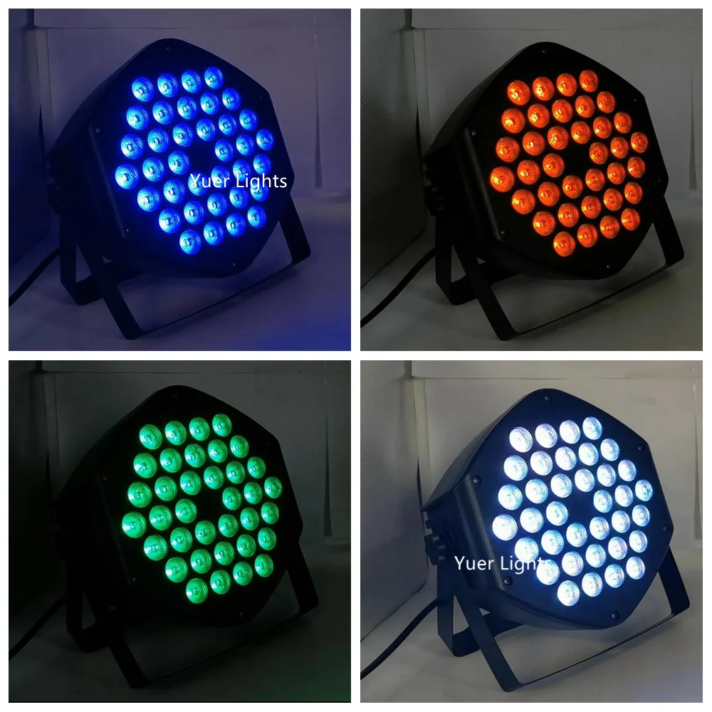 Fast Shipping LED 36X3W RGB Flat Par 3IN1 Dj Wash Light Stage Uplighting KTV Disco DJ DMX512 Decorative Ball Lamp | Лампы и освещение