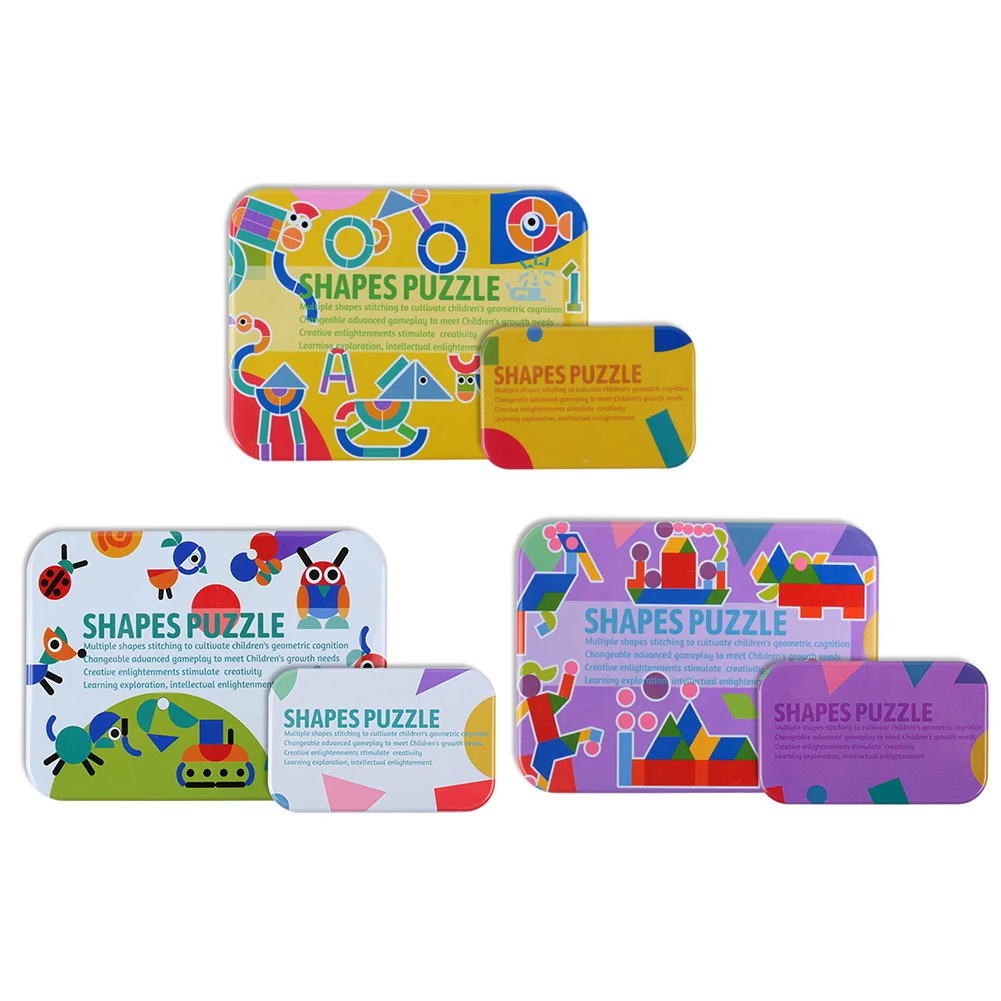 Children's Puzzle Early Education DIY Cartoon Fun Geometric Puzzle Geometric Shape Variety Animal Wooden Puzzle Iron Box
Children's Puzzle Early Education DIY Cartoon Fun Geometric Puzzle Geometric Shape Variety Animal Wooden Puzzle Iron Box