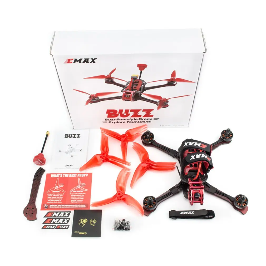 

Emax Buzz 245mm F4 1700KV 5inch 1700KV 5-6S FPV Racing Drone Camera BNF FrSky XM+ Receiver For Freestyle Quadcopter