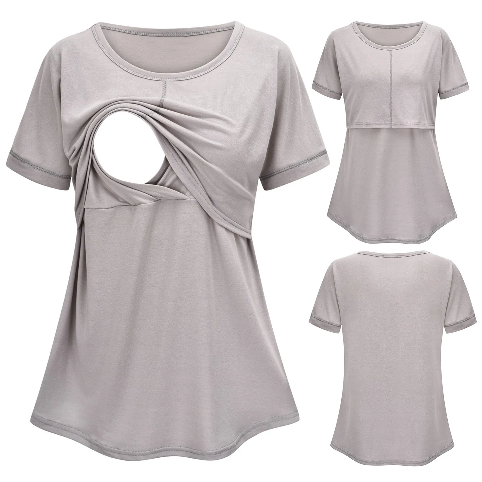 Women's Maternity Tee Short Sleeve Nursing Baby Top T Shirt For Breastfeeding Plus Size Pregnant Pregnancy Top Maternity Clothes
Women's Maternity Tee Short Sleeve Nursing Baby Top T Shirt For Breastfeeding Plus Size Pregnant Pregnancy Top Maternity Clothes
