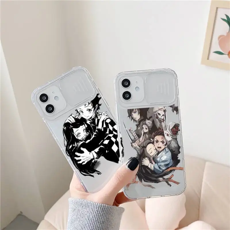 Demon Slayer Phone Case transparent For iPhone 7 8 11 12 X XS XR MINI Pro Max Plus Slide Camera Lens Protect
Demon Slayer Phone Case transparent For iPhone 7 8 11 12 X XS XR MINI Pro Max Plus Slide Camera Lens Protect