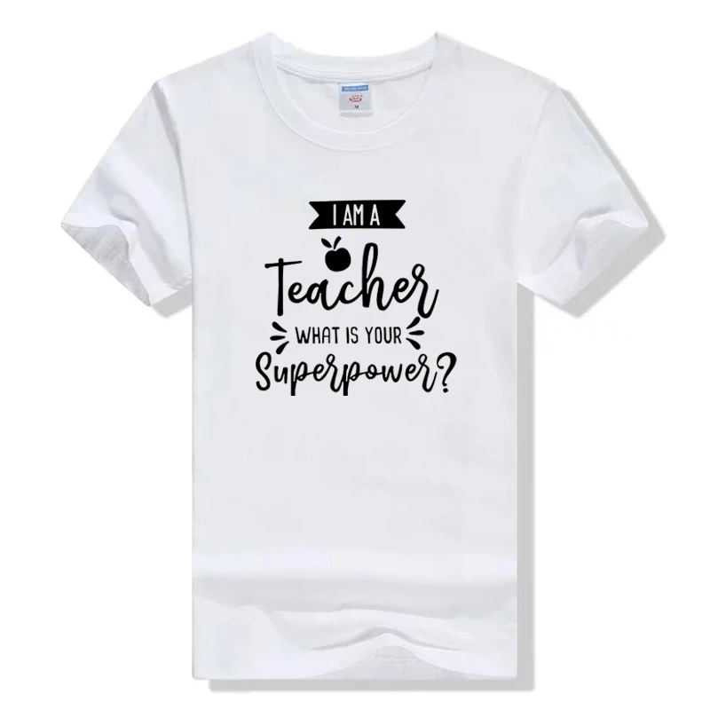 I'm A Teacher What Is Your Superpower T-shirt Graduation Gift Casual Short Sleeve Women Top Tee Cotton Fashion Tee T Shirt
I'm A Teacher What Is Your Superpower T-shirt Graduation Gift Casual Short Sleeve Women Top Tee Cotton Fashion Tee T Shirt