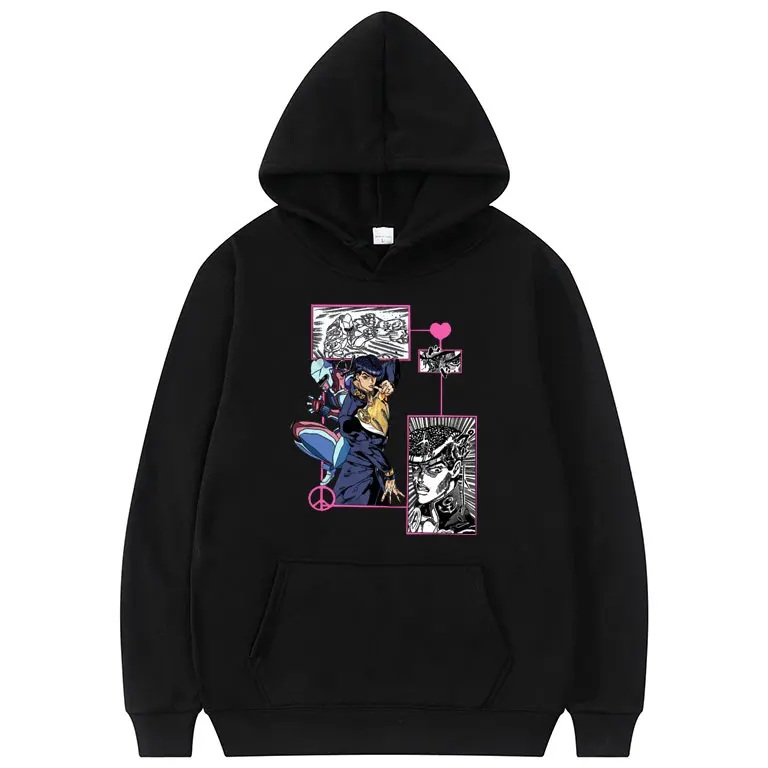 Classic Anime JoJo's Bizarre Adventure Pattern Print Hoodie Mens Japanese Trend Style Hoodies Unisex Fashion Hooded Sweatshirt
Classic Anime JoJo's Bizarre Adventure Pattern Print Hoodie Mens Japanese Trend Style Hoodies Unisex Fashion Hooded Sweatshirt