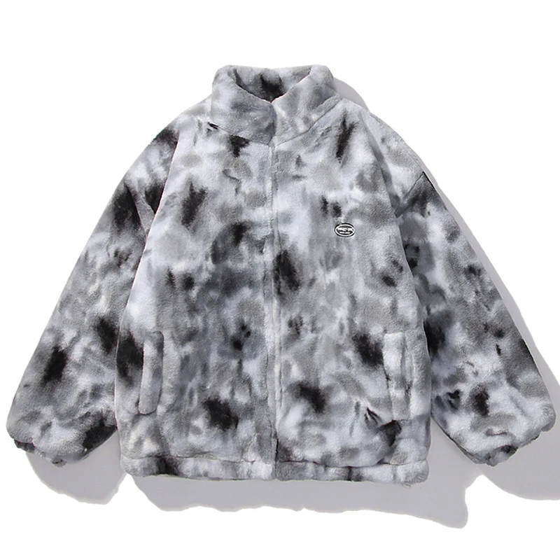 Unisex Harajuku Vintage Tie Dyeing Print Plush Fleece Jacket Women Outwear Streetwear Mens Hip Hop Oversize Retro Thick Jacket
Unisex Harajuku Vintage Tie Dyeing Print Plush Fleece Jacket Women Outwear Streetwear Mens Hip Hop Oversize Retro Thick Jacket